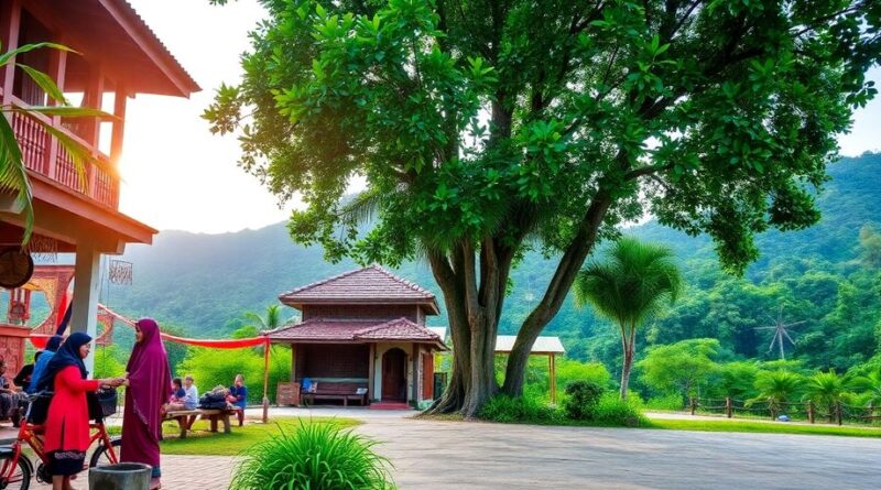 Gambar pemandangan Aceh dengan budaya lokal yang kaya.